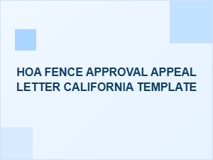 How to Appeal a Denied Hoa Fence Request in California